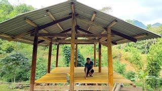 Full video: 65 days of building a 2-story wooden house in the couple's forest