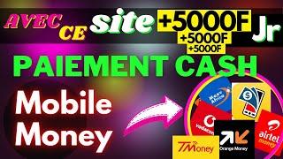 CE SITE Vous Paie Via Mobile Money À Partir De 5000CFA en AFRIQUE