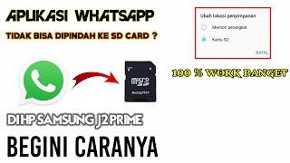 Cara memindahkan aplikasi Wa ke SD card Samsung J2 prime 100% berhasil