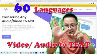 How to Convert Any Video/ Audio Into Text (YouTube Subtitles) - Gglot Tutorial For Beginners