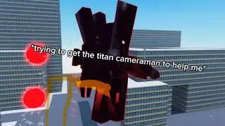 [Roblox] Titan Cameraman saves Titan Speakerman! Skibidi Toilet Siege Defense
