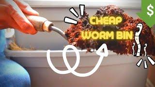 How to BUILD a WORM BIN TOTE | In 20 minutes...super cheap