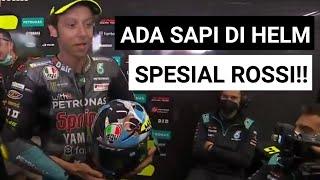 Terbaru!! Penampakan Sapi di Helm Spesial Valentino Rossi MotoGP Mugello Italia 2021