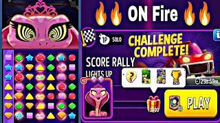 Queen On Fire lights up solo challenge | match masters | very easy lights up solo today