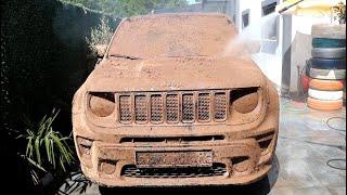 5 YEARS UNWASHED CAR ! Wash the Dirtiest Jeep Renegade