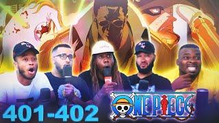 KIZARU BODIES EVERYBODY! One Piece Ep 401/402 Reaction