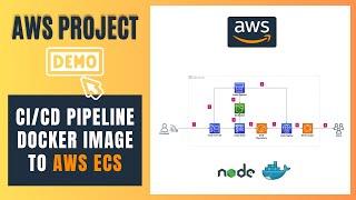 AWS Project - Deploy Docker Container to AWS ECS Automatically with CI CD Pipeline | Step by Step