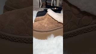 Coach platform boots + slippers