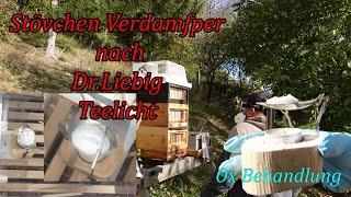 Stövchen Verdampfer nach Dr.Liebig Oxalsäure verdampfen Varroa Behandlung.