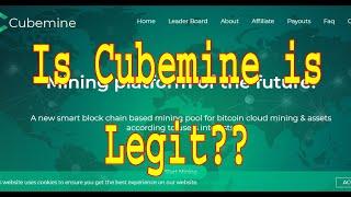 Cubemine Withdraw proof Free BTC Mining Pool Cloud mining is Legit or Not