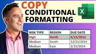 Copying Conditional Formatting in Microsoft Excel