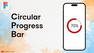 Circular Progress Bar in Figma | Figma Tutorial | Progress Indicator in Figma | Loading indicator