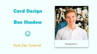 CSS Card Design with  Box Shadow Effects | Using HTML and CSS.