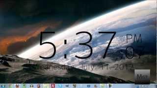 How To Get a Clock On Your Desktop in Windows