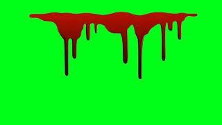 Blood green screen scary