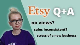 Etsy Q&A 1 | Inconsistency, No Sales, Fear of Starting | Type Nine Studio