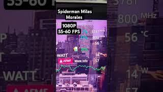 Spiderman Miles Morales 1080P 55-60 FPS on Asus Rog Ally #spidermanmilesmorales #asusrog