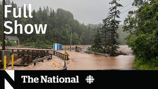 CBC News: The National | Devastating flash floods in Nova Scotia