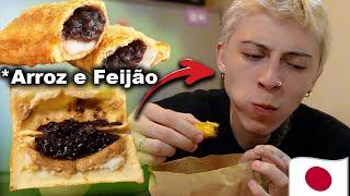 PROVANDO A FAMOSA TORTA DE "ARROZ E FEIJÃO" DO JAPÃO 