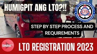 LTO CAR REGISTRATION 2023 | MAGKANO NAGASTOS KO? | STEP BY STEP PROCESS | COMPLETE REQUIREMENTS