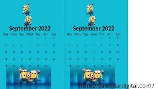 September 2022 Calendar with Holidays - Calendar Digital