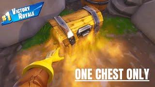 The ONE CHEST Challenge In Fortnite Battle Royale!!!