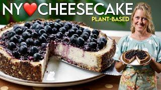 Deliciously Easy Plant-Based New York Cheesecake Recipe ️ YUM!