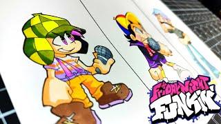 DRAWING Friday Night Funkin' VS El Chavo & Quico & don RAMON | El Chavo Del 8 T2 (FNF Mod)