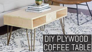 DIY Plywood Coffee Table