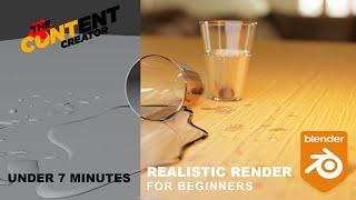 How I created this Photorealistic Glass & Water Spill Scene | Blender Cycles Tutorial for Beginners