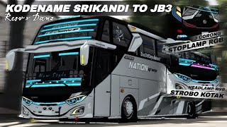 Share !!! Kodename Bussid V4.2 Srikandi Jb3 Resv x Danz Custom BlackWhite Strobo Kotak Tumpuk Mboiss