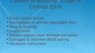 Fix Bootmgr Image is Corrupt Error to Troubleshoot Windows Problems