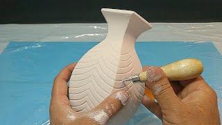 flowers vase making Look like ceramic vase flowers pot