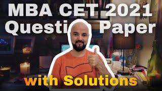 MBA CET 2021 Question Paper with solution | MAH MBA MMS CET 2021