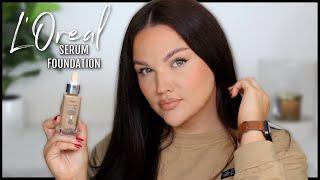 L'OREAL TINTED SERUM FOUNDATION | Review, Demo + Wear Test!