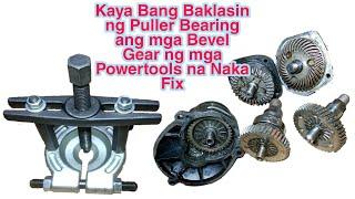 Can the puller bearing detach the bevel gear of the Powertools