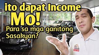Ang iDEAL INCOME para sa mga Sasakyang gustong kunin sa Auto Loan