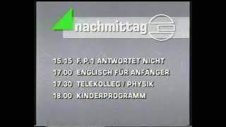 Südwest 3 14.06.1990 Programmansage F.P.1 antwortet nicht