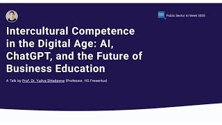 AI Week 2025:  GenAI for Intercultural Competence Needs