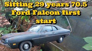 First start, 70.5 Ford Falcon full video up to date