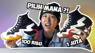 MASA CONVERSE CUMA 100 RIBU!? KITA BANDINGIN SAMA YANG 1 JUTA!  Converse Run Star Motion