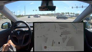 Tesla FSD new UI 2024.14.9 First Impression Drive to Home Depot 4K