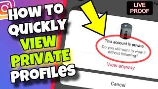 (NEW TRICK) How To Quickly View Private TikTok Account WITHOUT Following (No Survey)