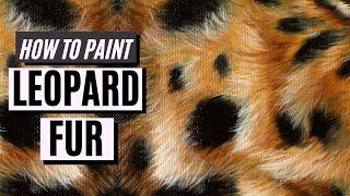 How to Paint LEOPARD FUR with Oil Paint or Acrylic Paint