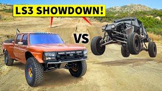 Two of the CLEANEST off-road Builds we've EVER seen!! F-350 PreRunner vs Truggy