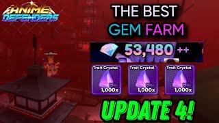 *NEW* BEST AFK GEM FARM / REROLL METHOD ANIME DEFENDERS UPDATE 4!