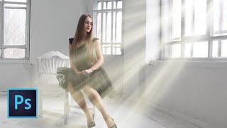 Photoshop Sun Rays Effect - Lighting Effect Photoshop Tutorial