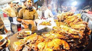 Street Food in Pakistan - HARDCORE Chicken, GOAT Foot PAYA + Pakistani Street Food TOUR of Lahore!!!