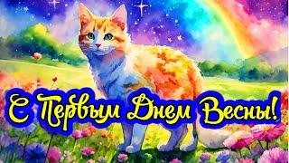 Очень Красивое Поздравление с Первым Днем Весны! Новинка!