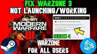 How to fix Warzone 3 Crashing & Not Launching ( Easy FIX ) - *NEW UPDATE*